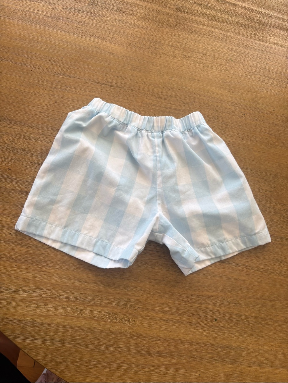 TBBC Light Blue & White Plaid Shorts Size 4